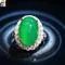 Green Adjustable Ring