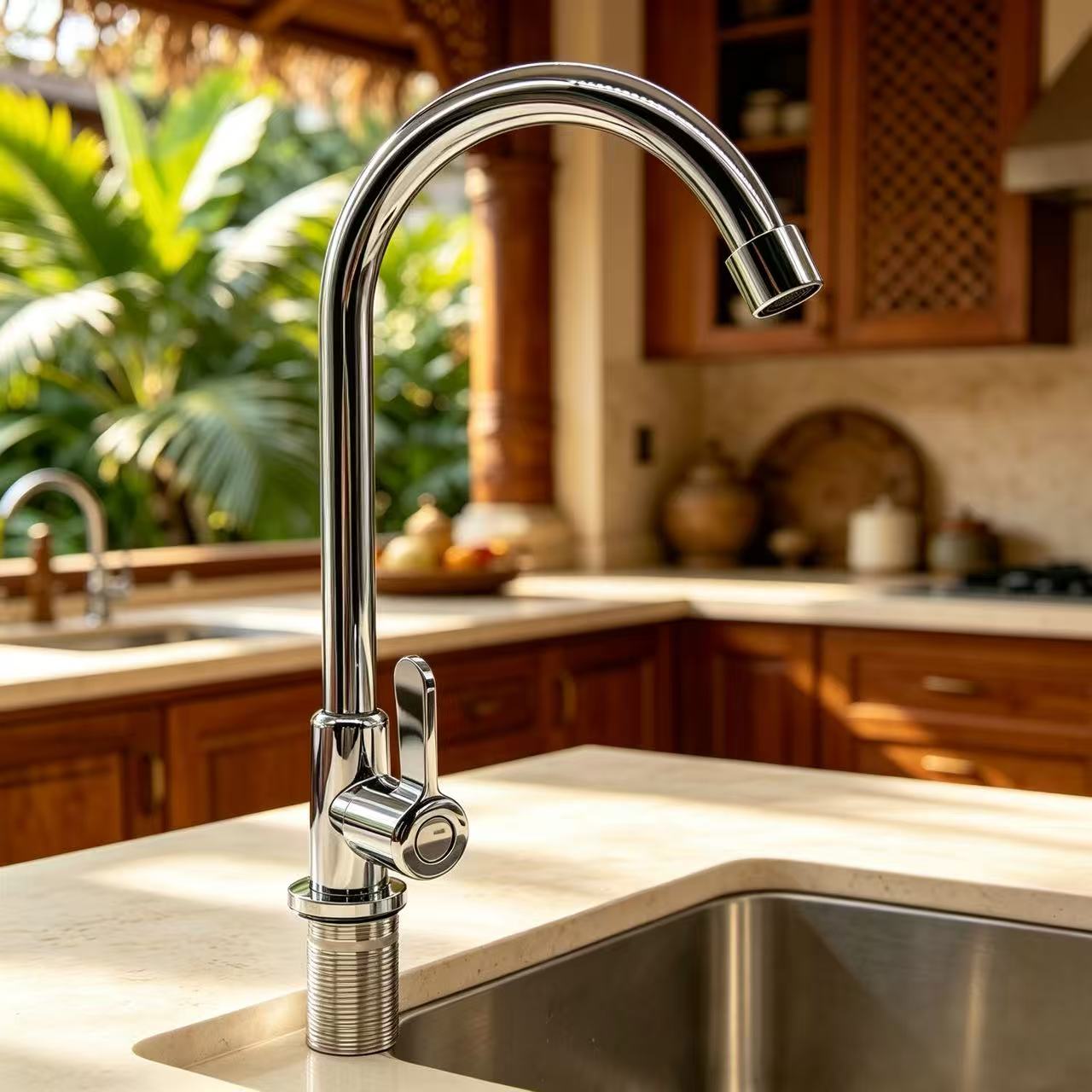 High-Spout Cold-Only Kitchen Faucet