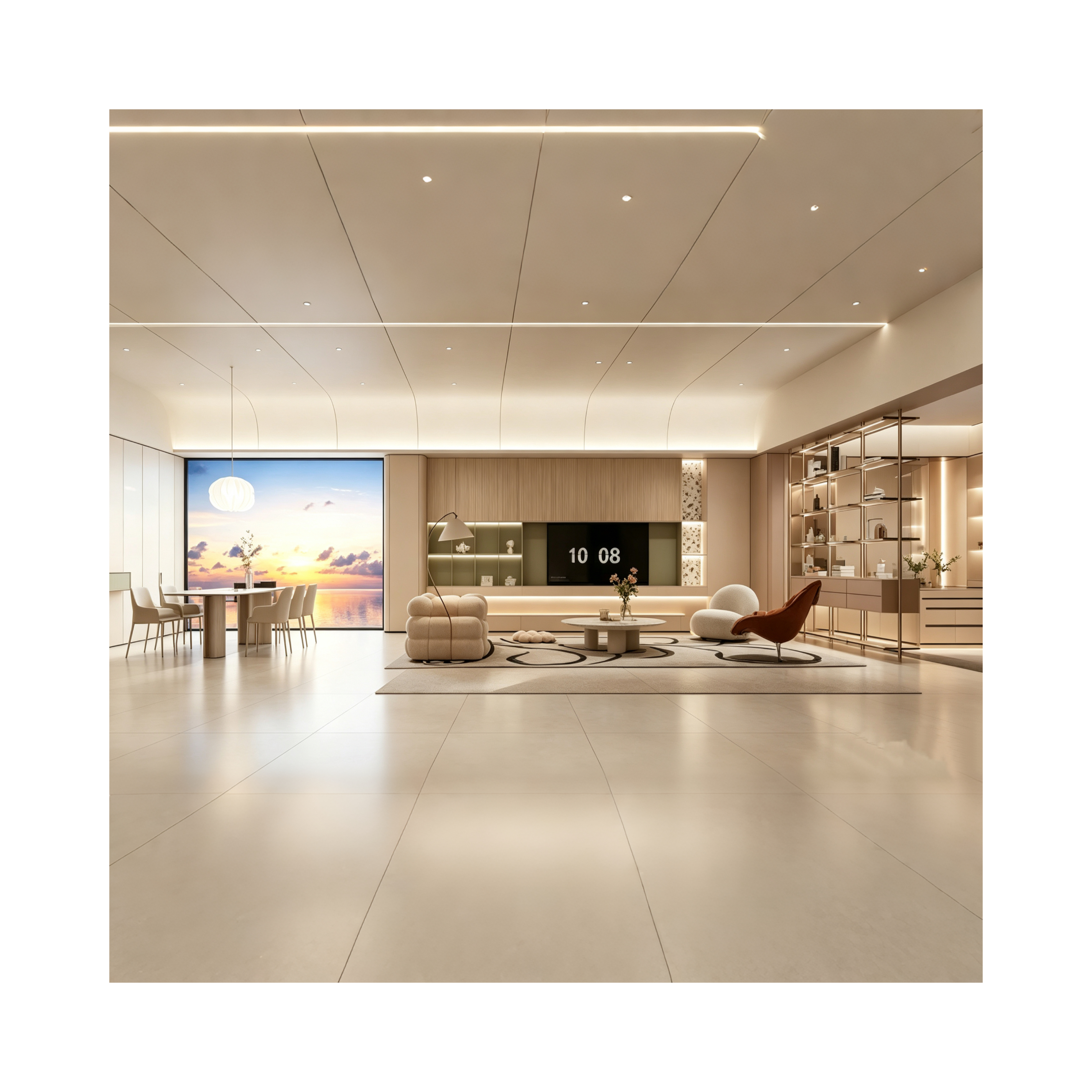 Vision Cream Series Custom Wood Cabinet