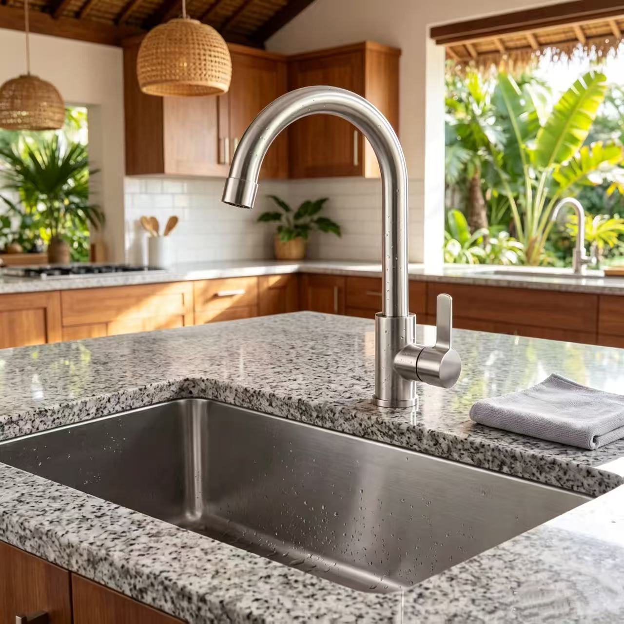 High-Spout Cold-Only Kitchen Faucet