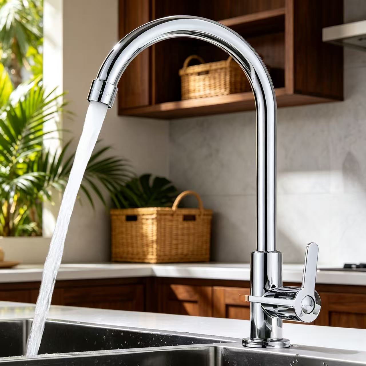 High-Spout Cold-Only Kitchen Faucet