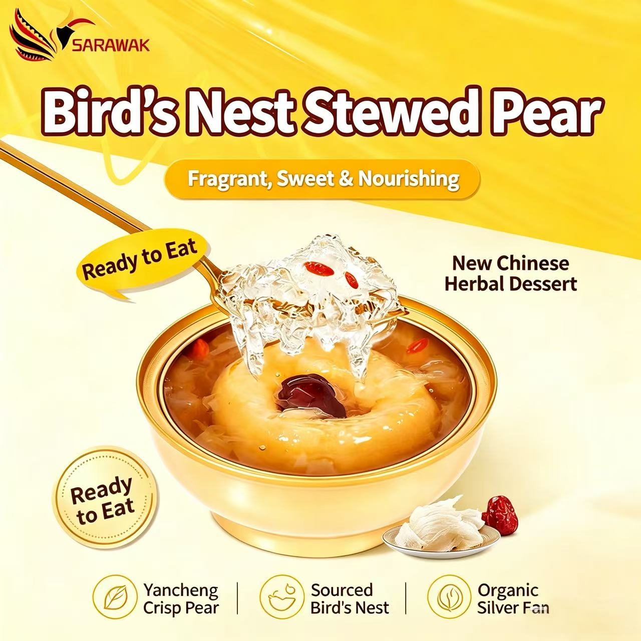 Bird's Nest Stewed Pear
