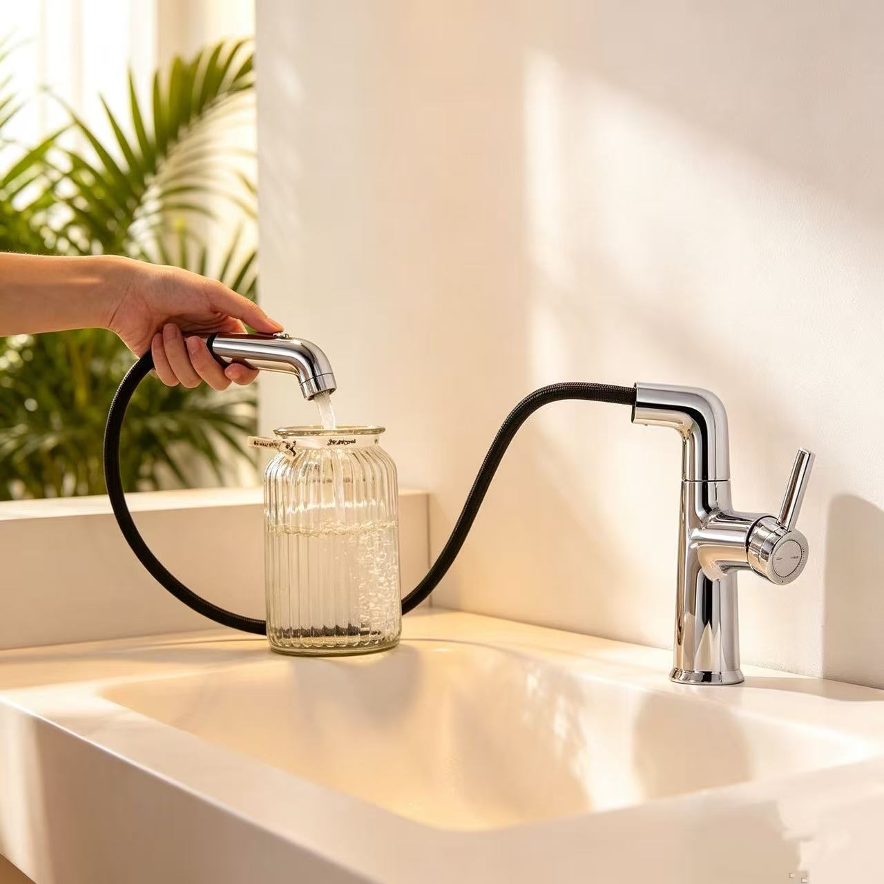 Lift Pull-out Basin Faucet
