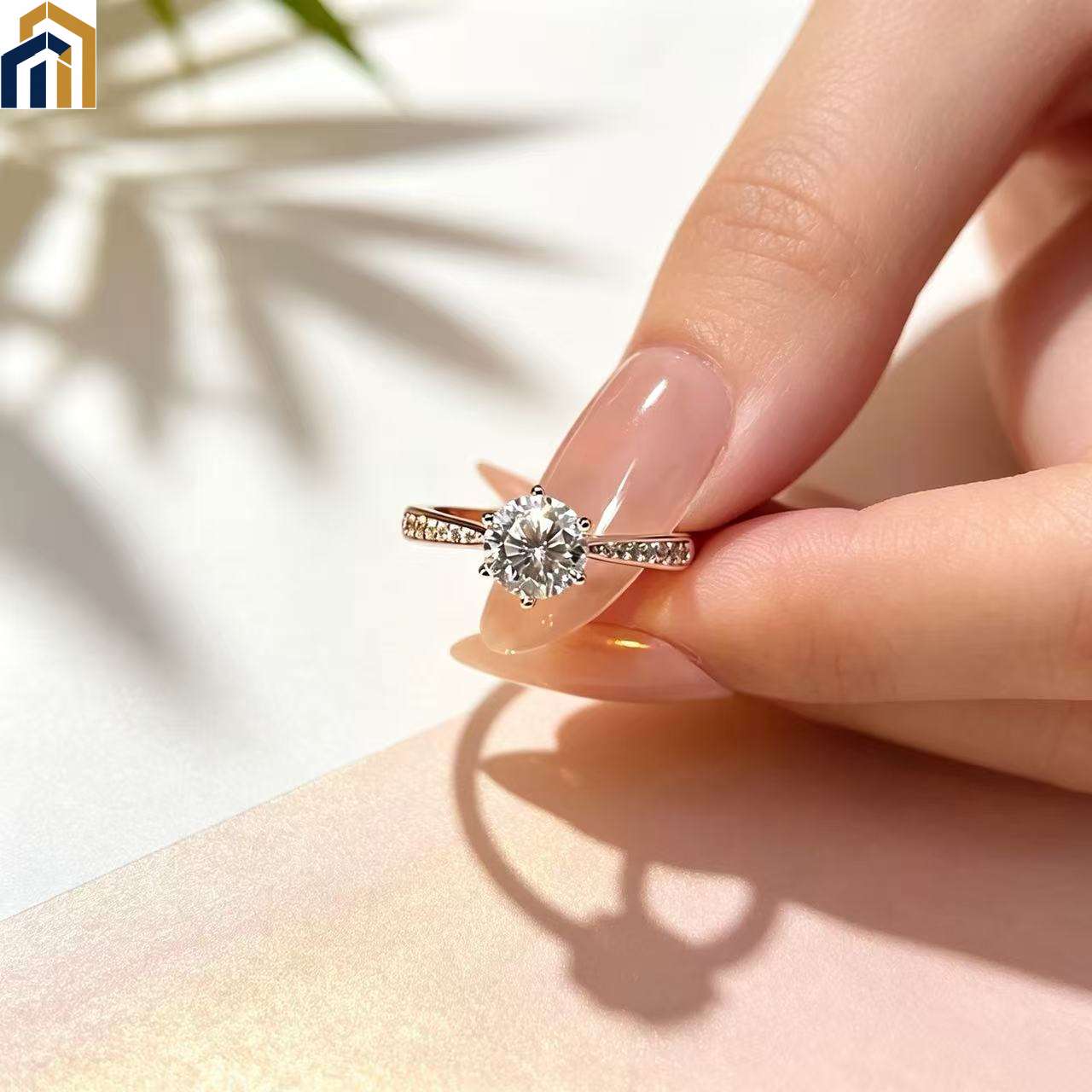 【Special Offer Product】Rose Gold Six-Prong Diamond Ring