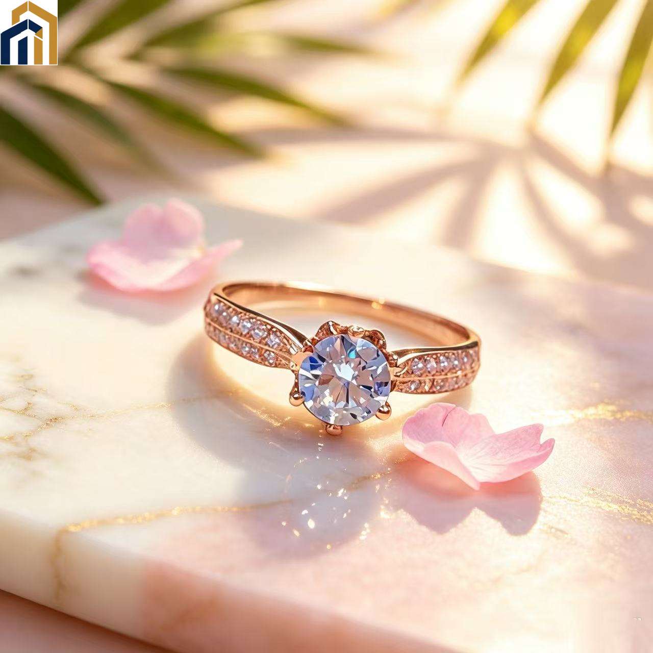 【Special Offer Product】Rose Gold Six-Prong Diamond Ring
