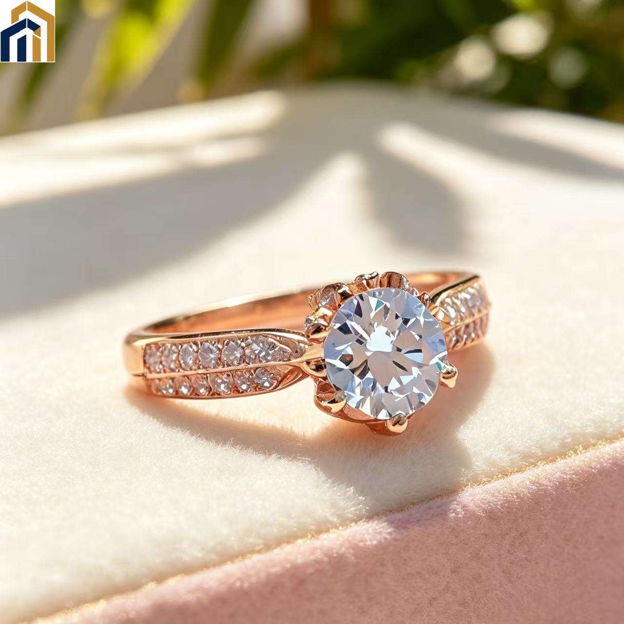 【Special Offer Product】Rose Gold Six-Prong Diamond Ring