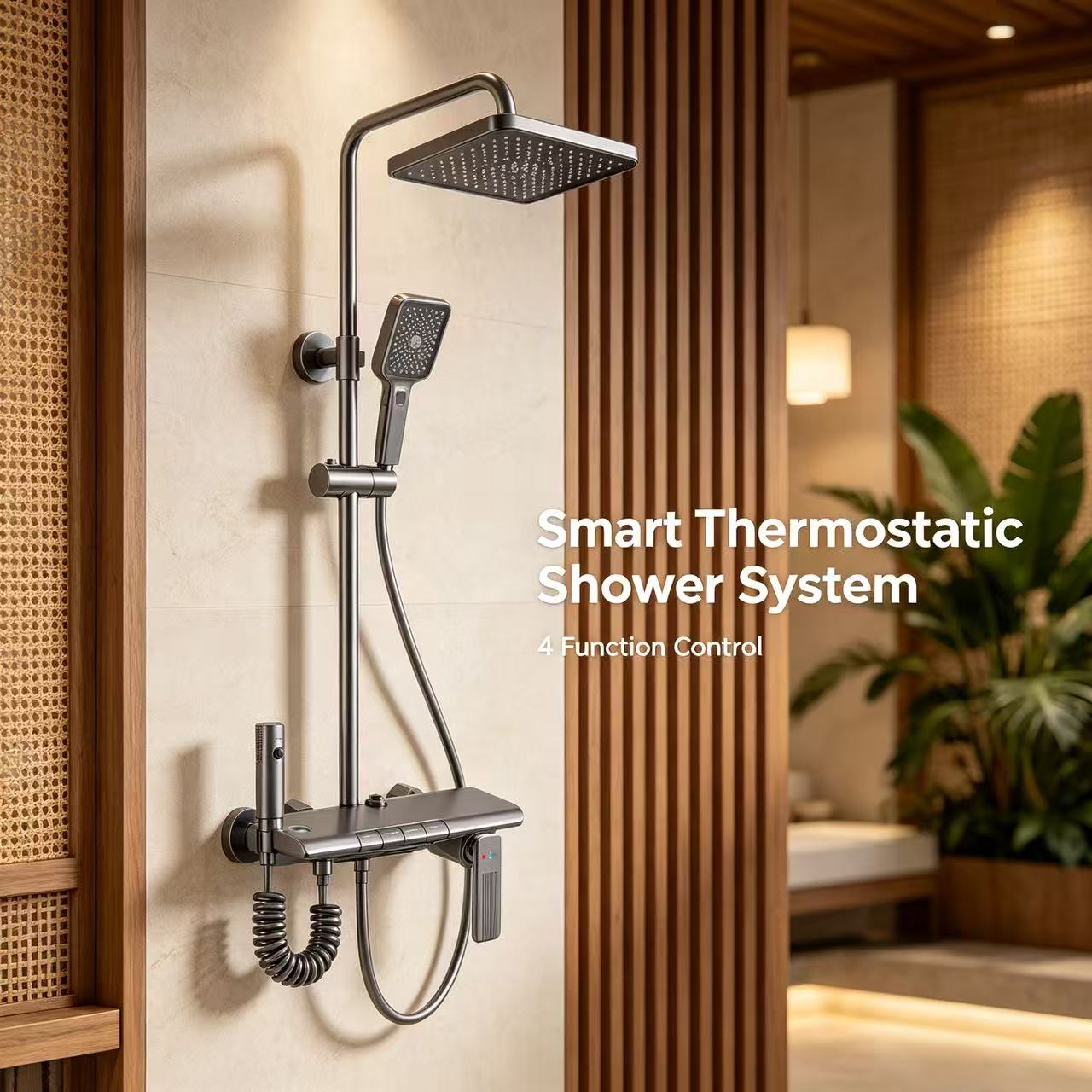 Piano Key 4-Function Shower Set