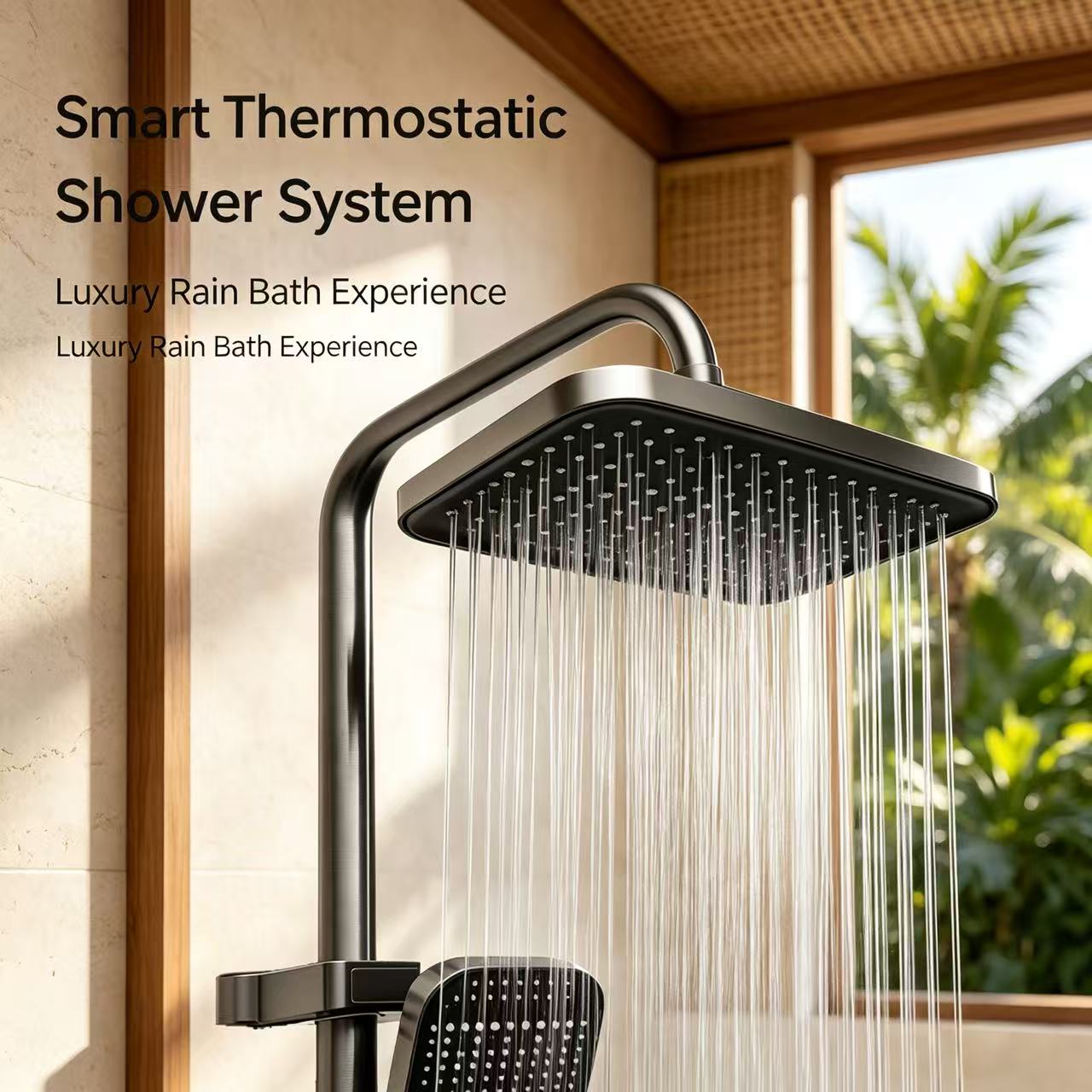 Piano Key 4-Function Shower Set