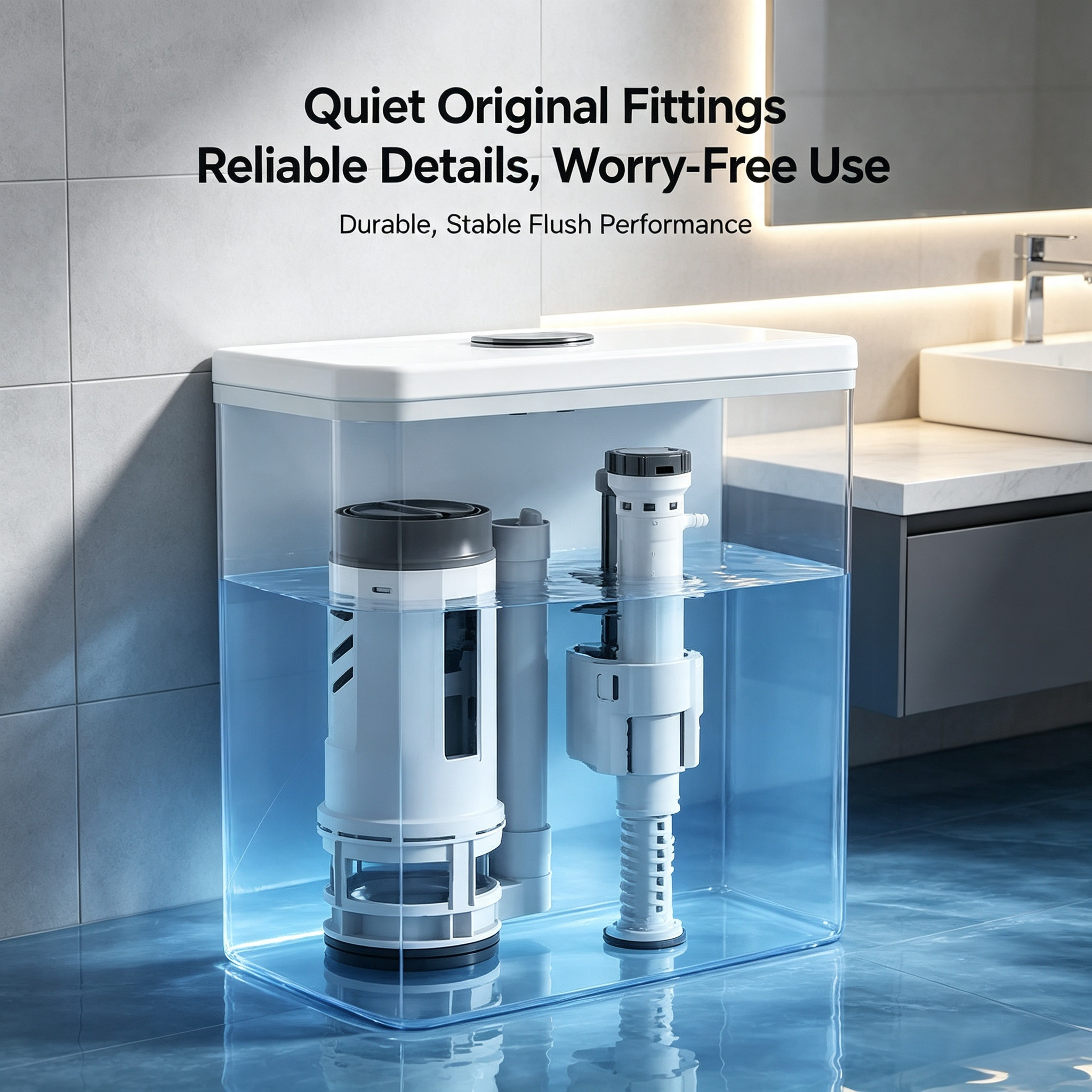 Integrated ceramic toilet