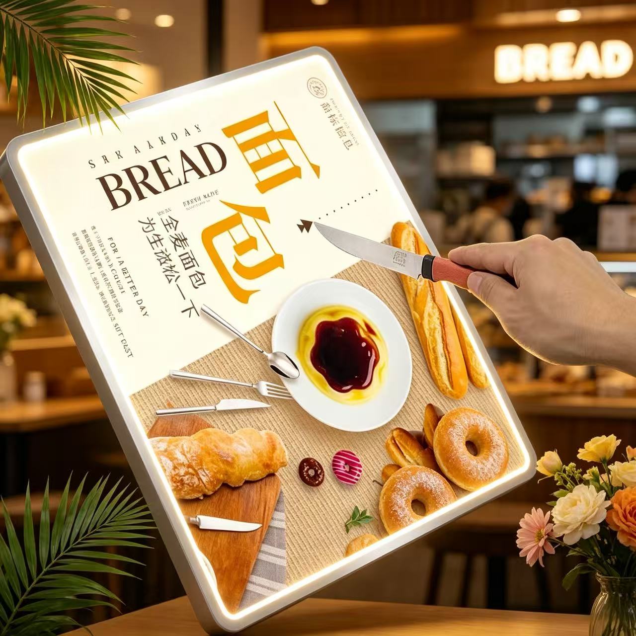 LED Desktop Menu Light Box