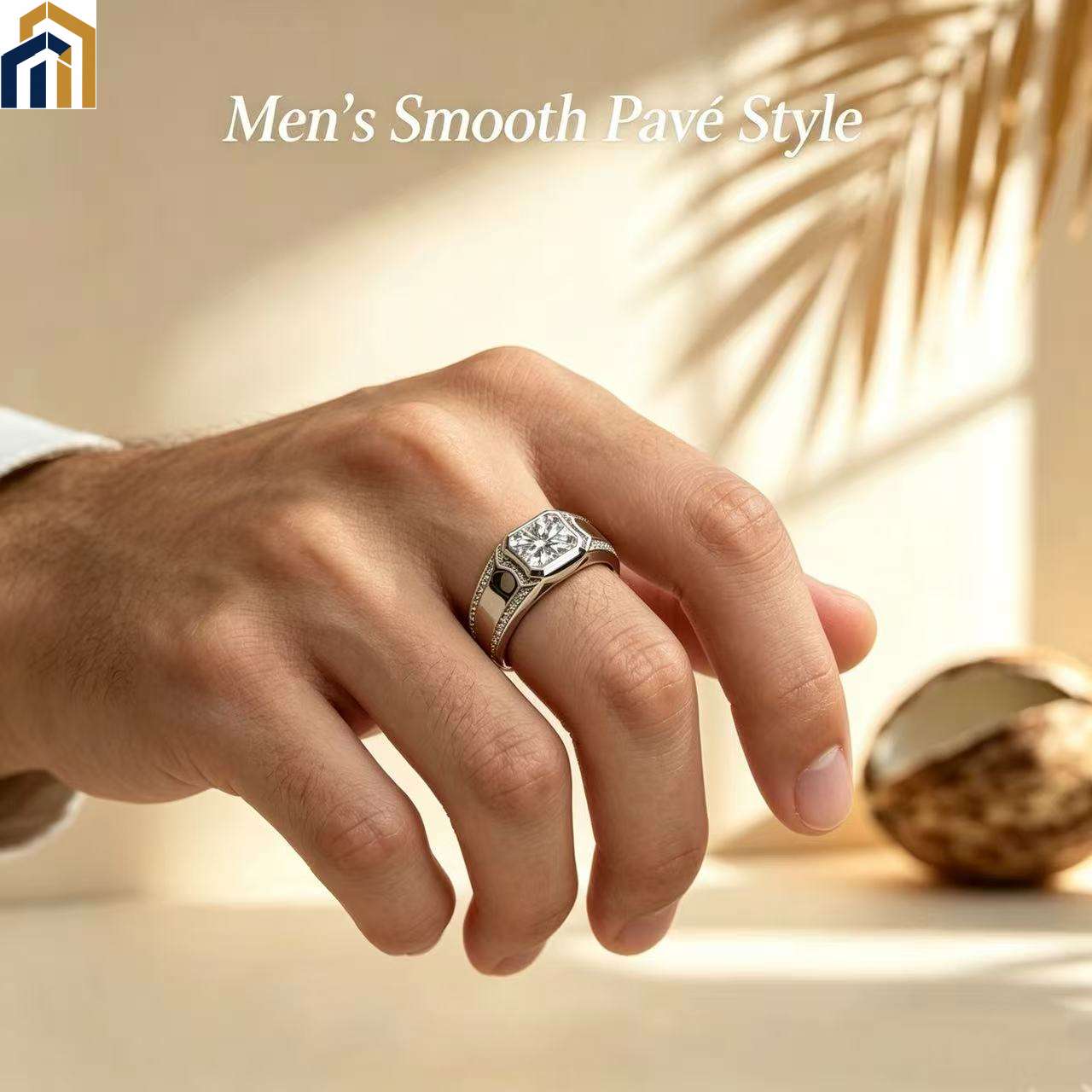 Lab‑Grown Diamond Minimal Luxury Men's Ring