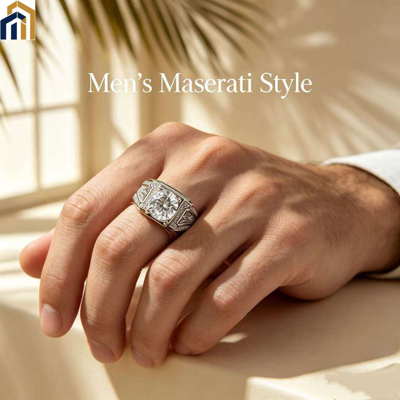 Lab‑Grown Diamond Minimal Luxury Men's Ring