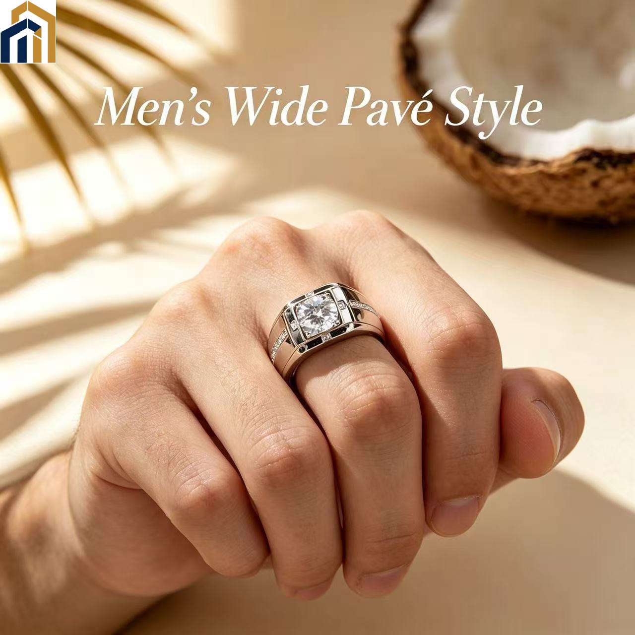 Lab‑Grown Diamond Minimal Luxury Men's Ring