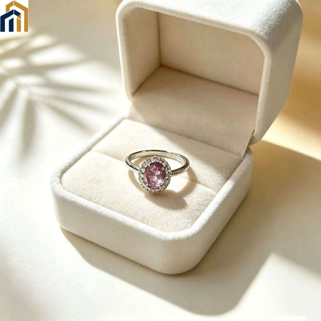 【Special Offer Product】Pink Sweet Oval Halo Ring