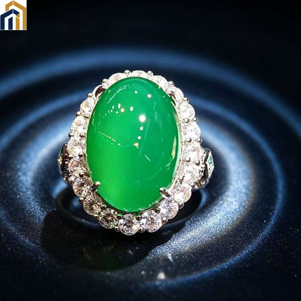 【Special Offer Product】Oval Green Ring