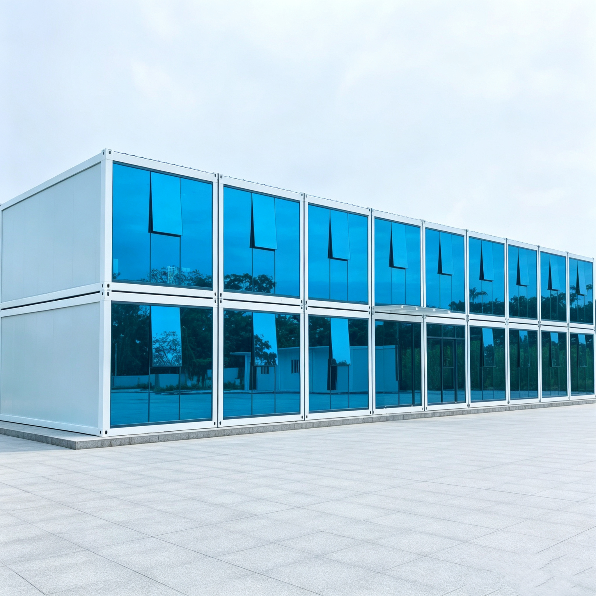 Flat‑pack container house