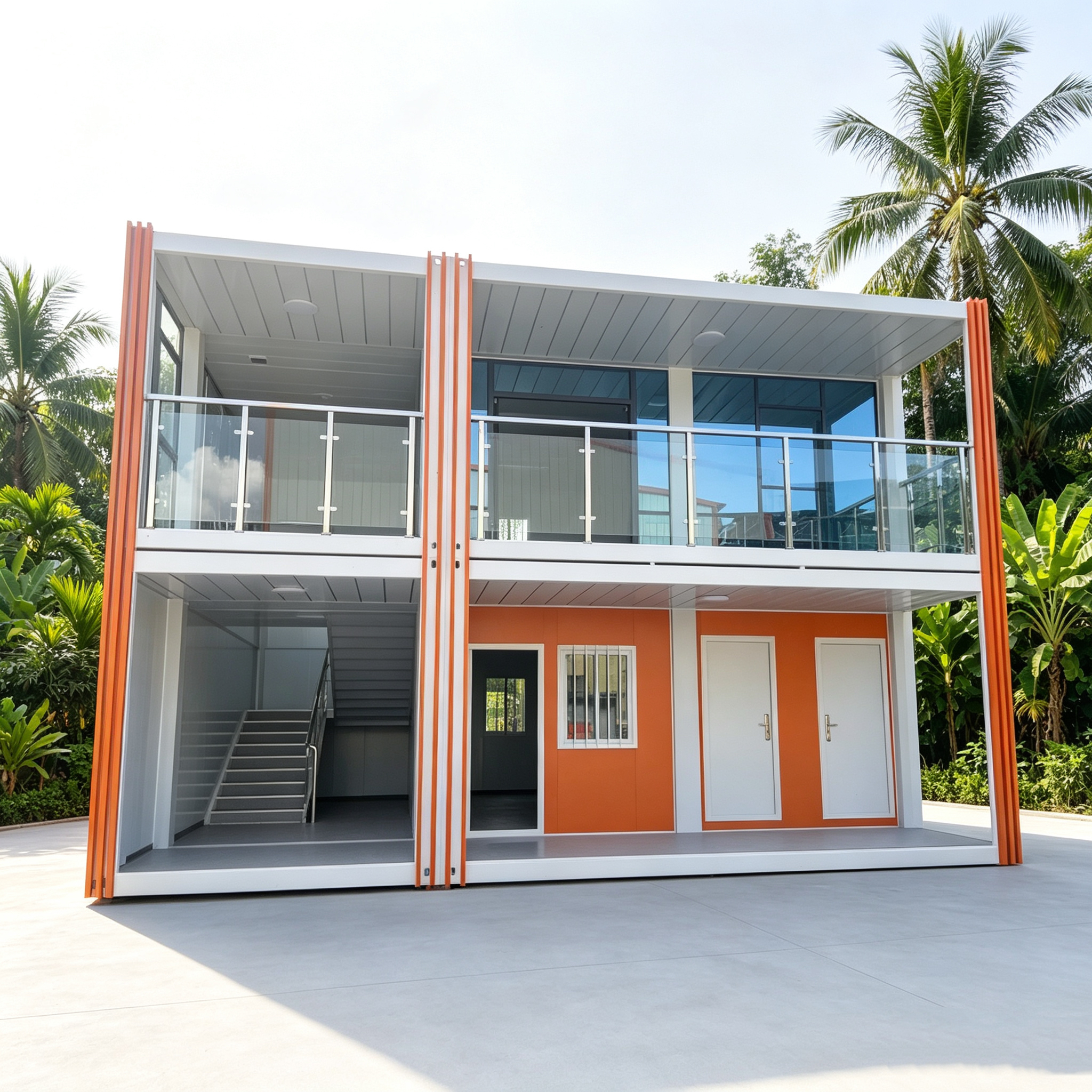Flat‑pack container house