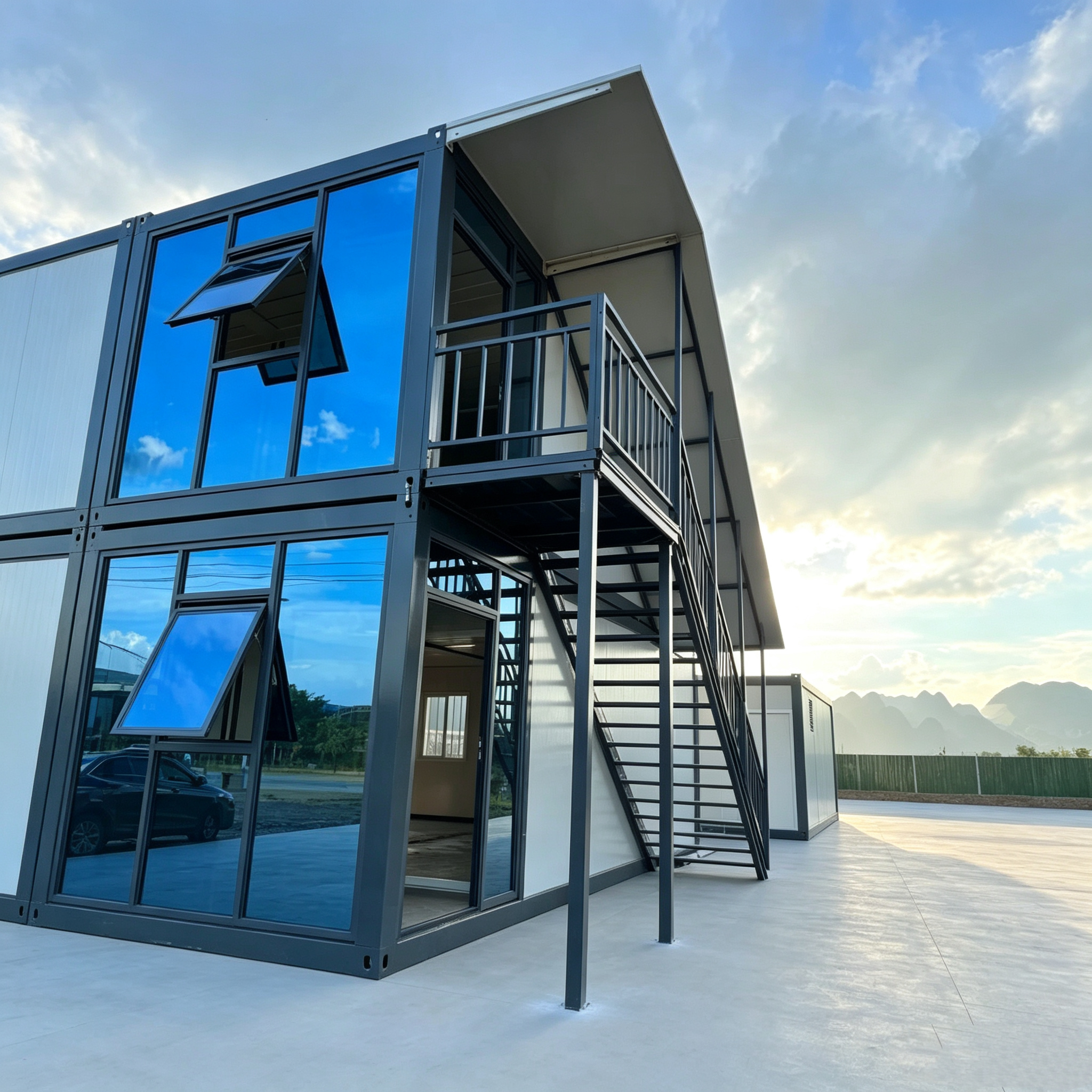 Flat‑pack container house