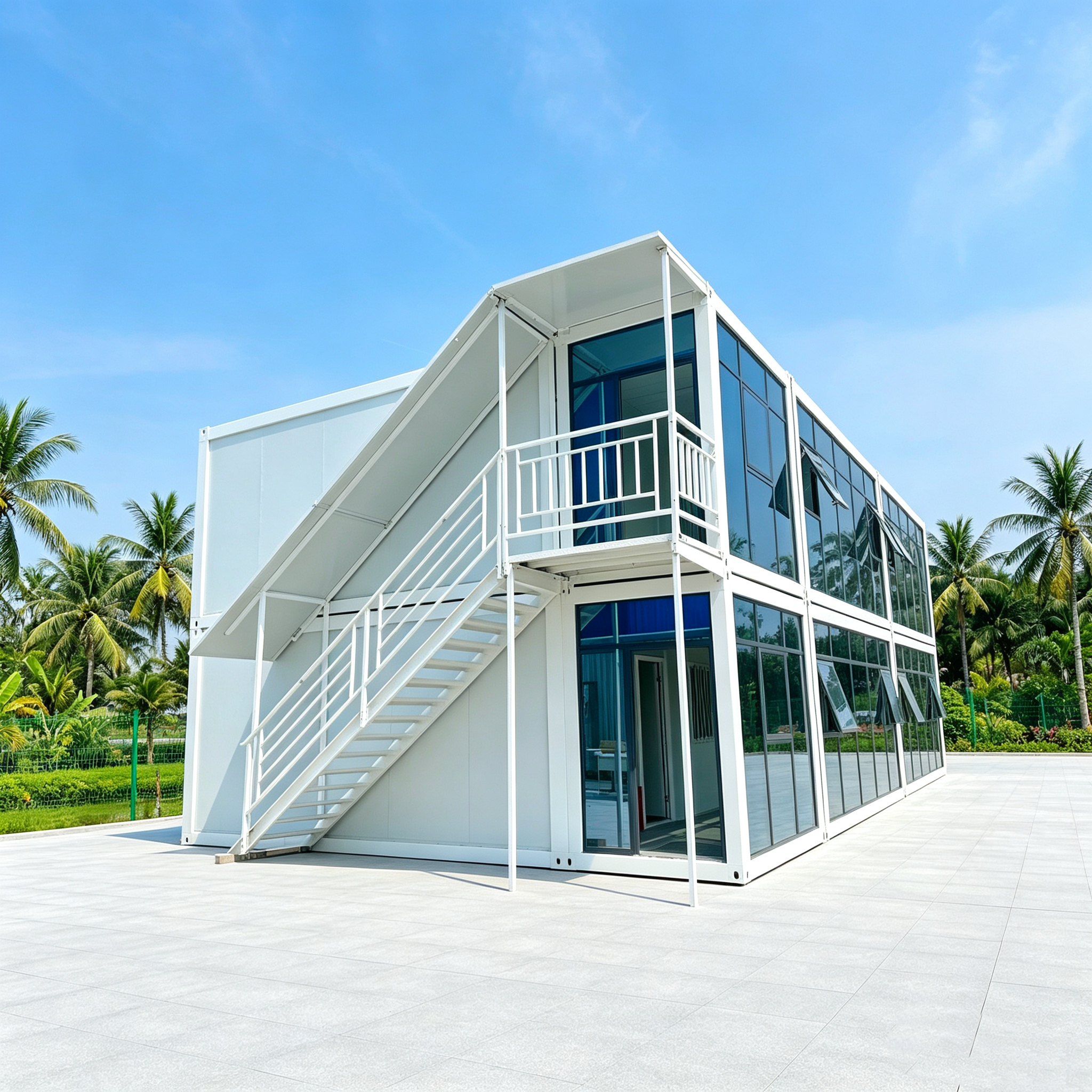 Flat‑pack container house