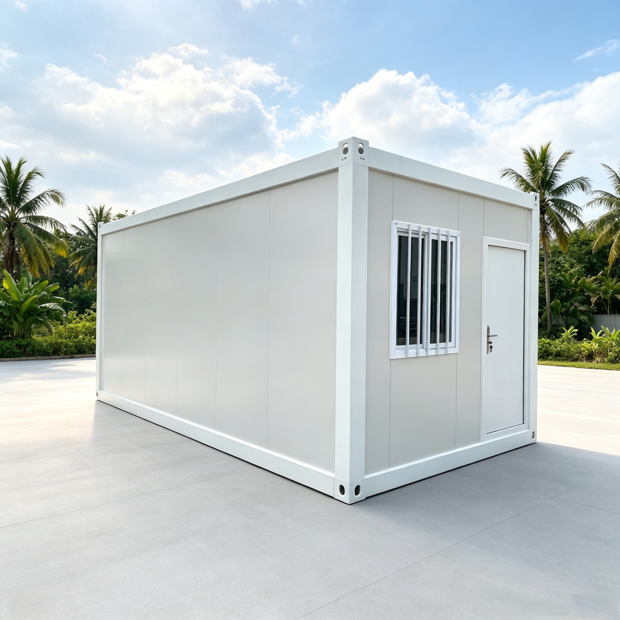 Flat‑pack container house