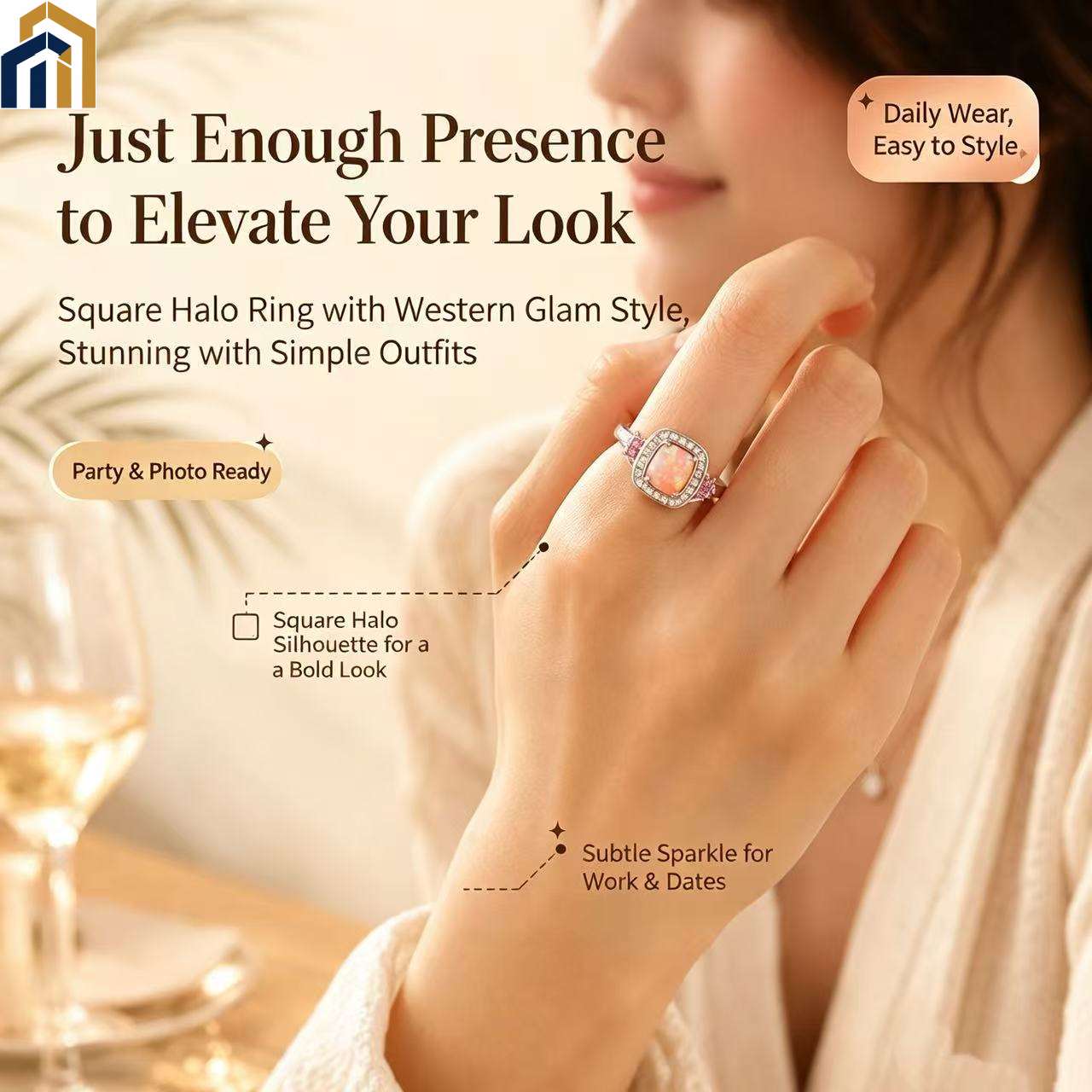 【Special Offer Product】Orange Pink Color-changing Opal Ring