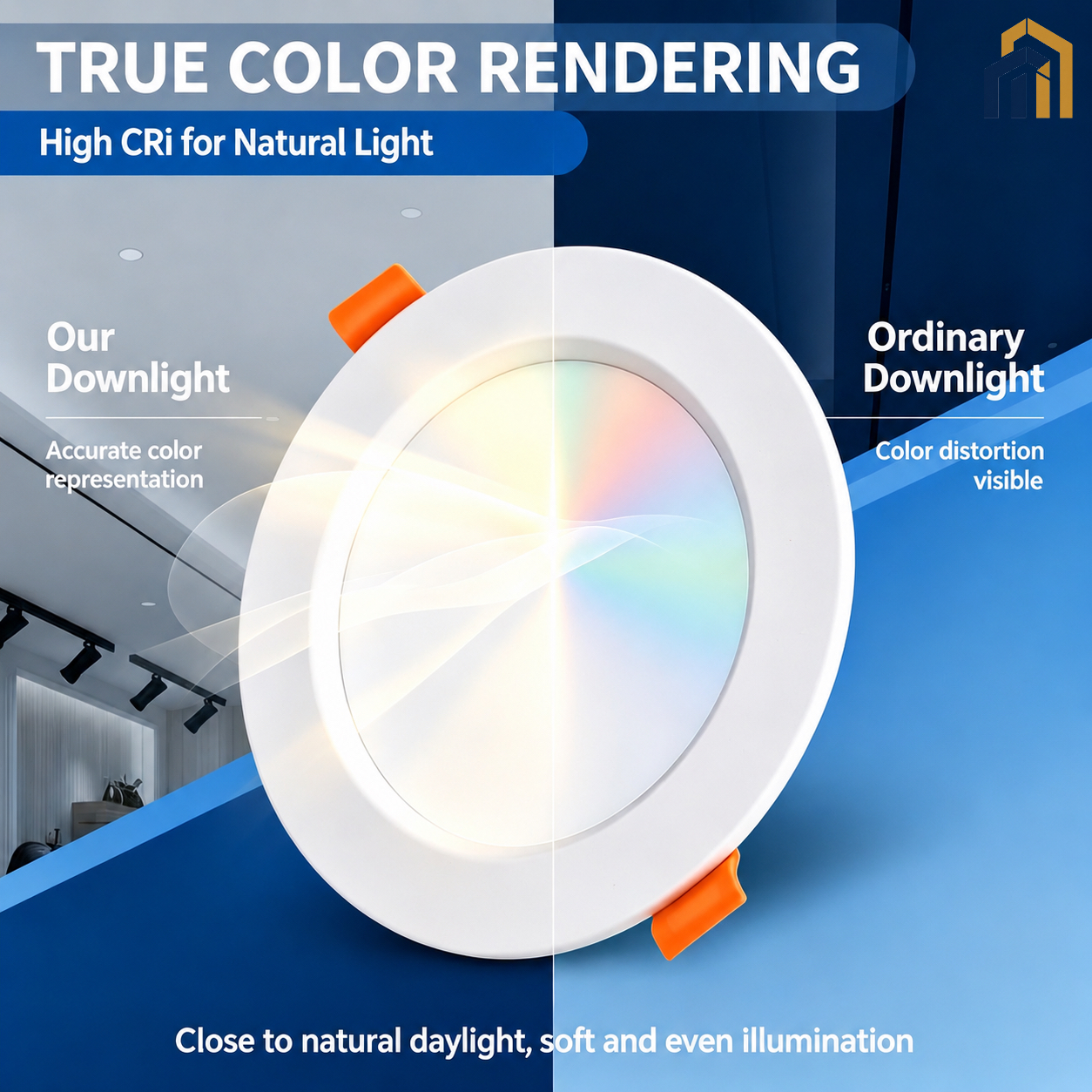 3CCT Recessed LED Downlight 5‑18W High CRI Ceiling Lamp