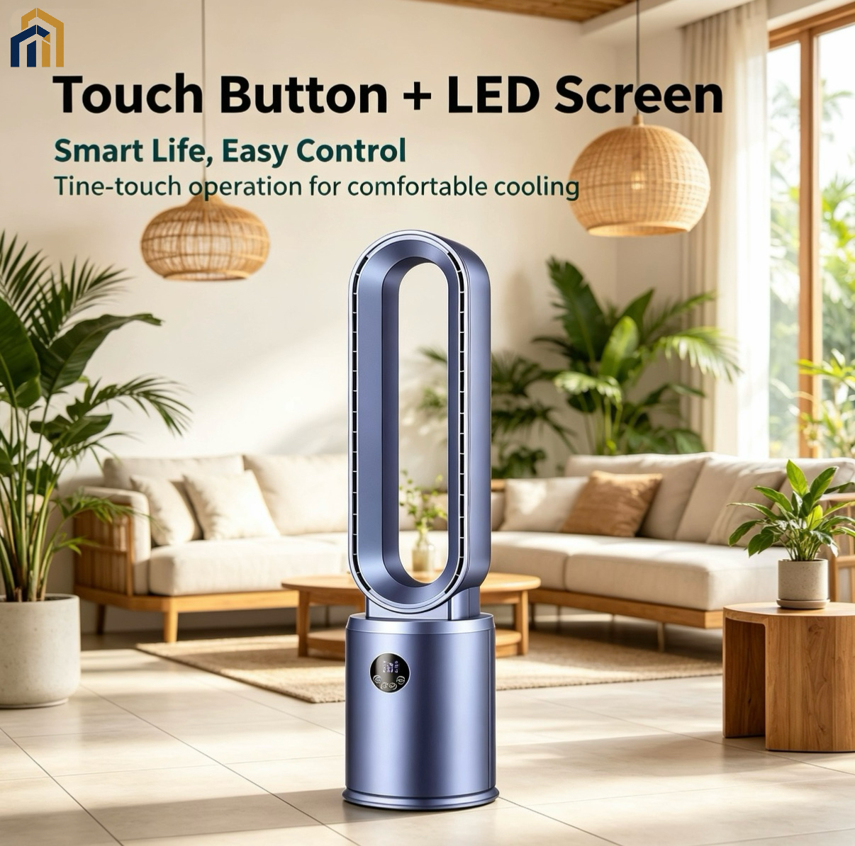 Remote Control Bladeless Tower Fan