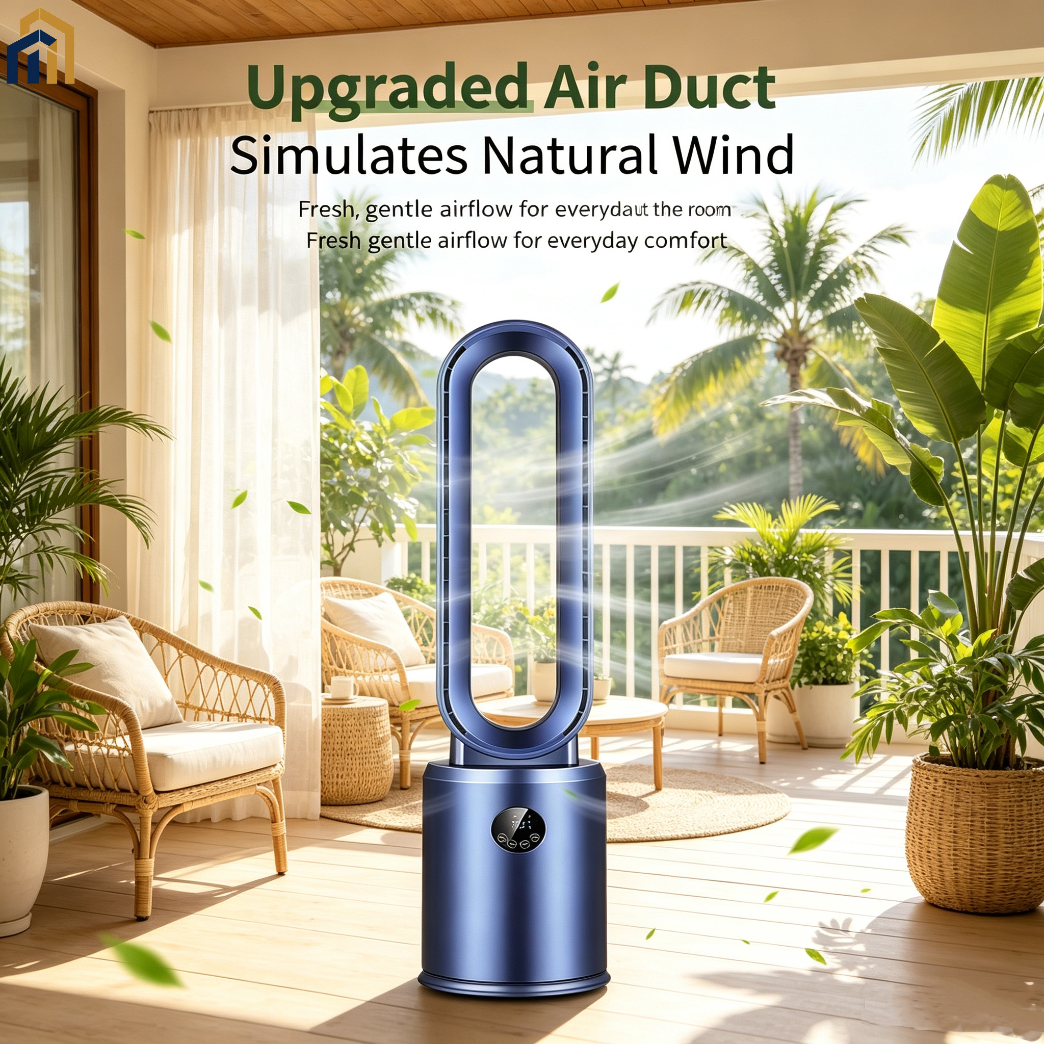 Remote Control Bladeless Tower Fan