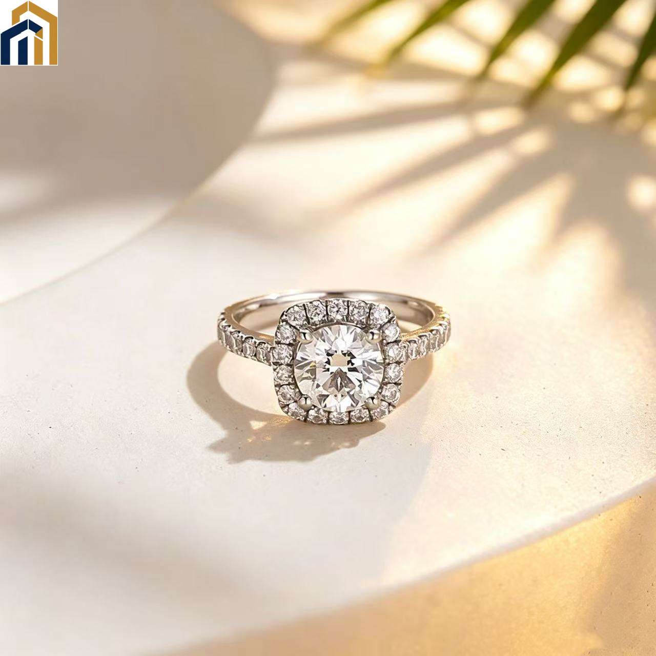 【Special Offer Product】Cushion Halo Round Zircon Ring