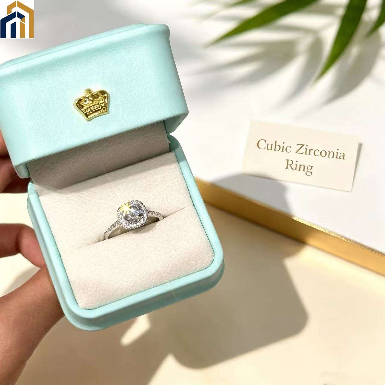 【Special Offer Product】Cushion Halo Round Zircon Ring