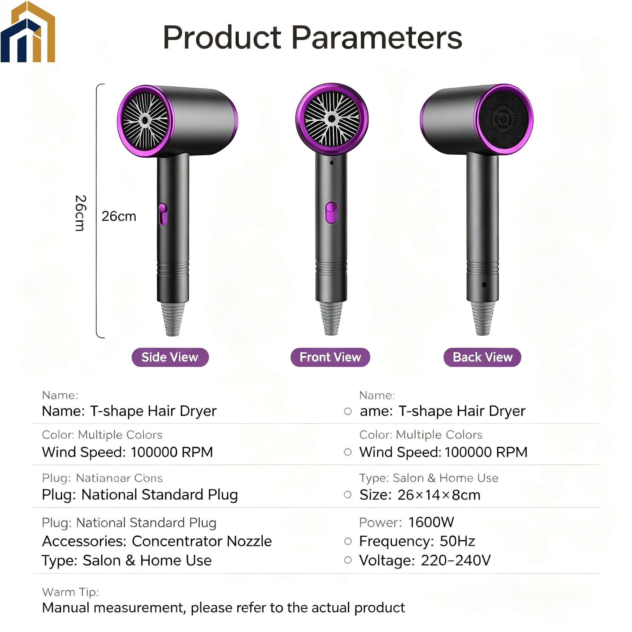 Negative Ion Hair Dryer