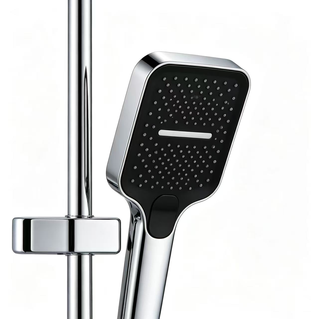Gun Grey 4-Function Knob Shower System