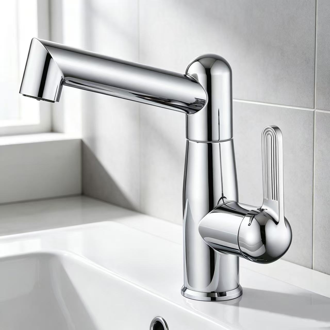 Hot & Cold Dual-Control Rotating Basin Faucet