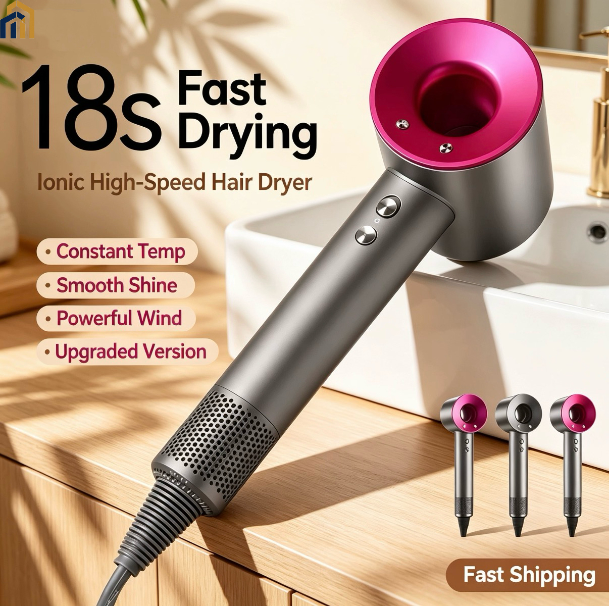 Professional High‑Speed Ionic Hair Dryer