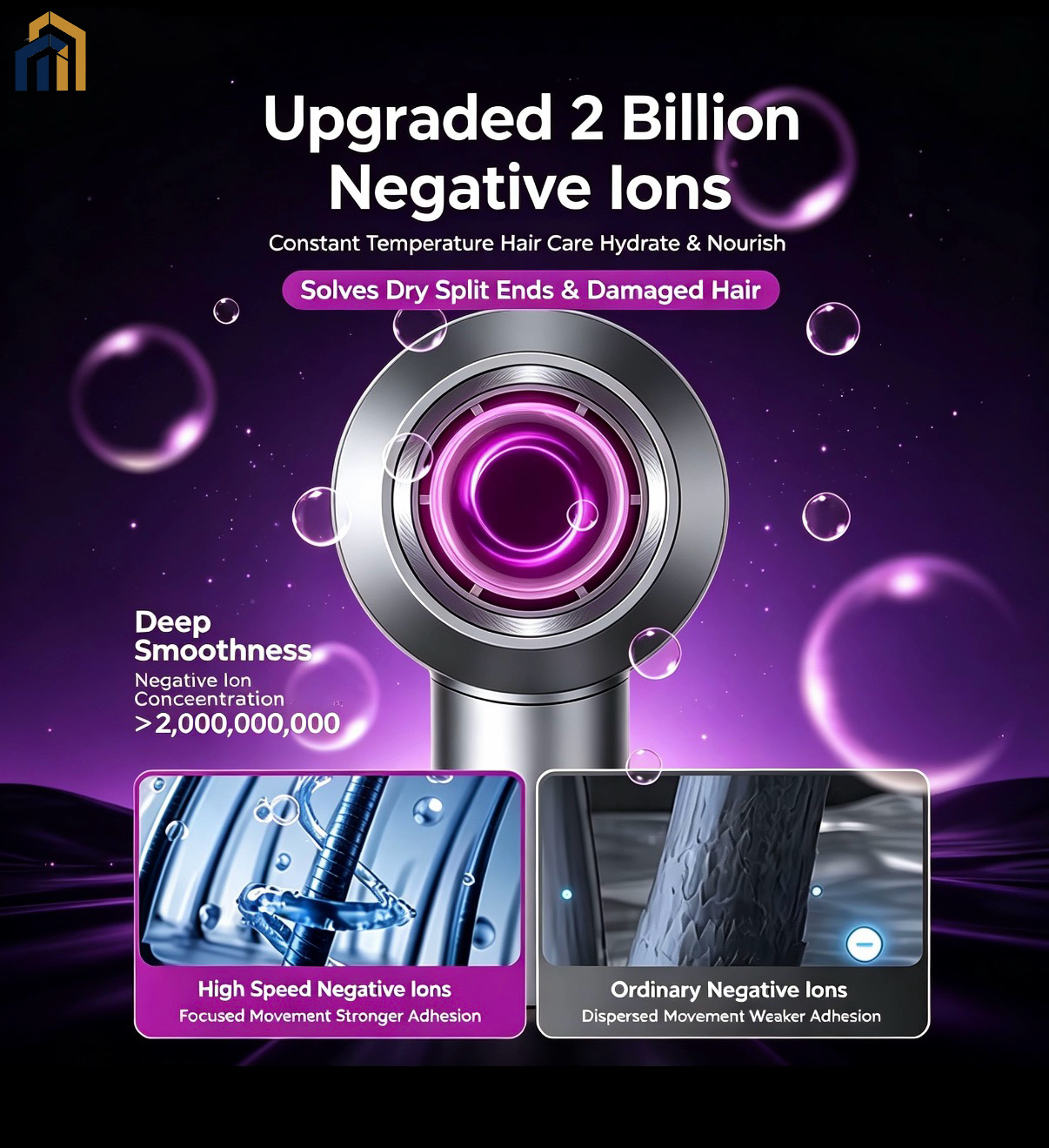 Professional High‑Speed Ionic Hair Dryer