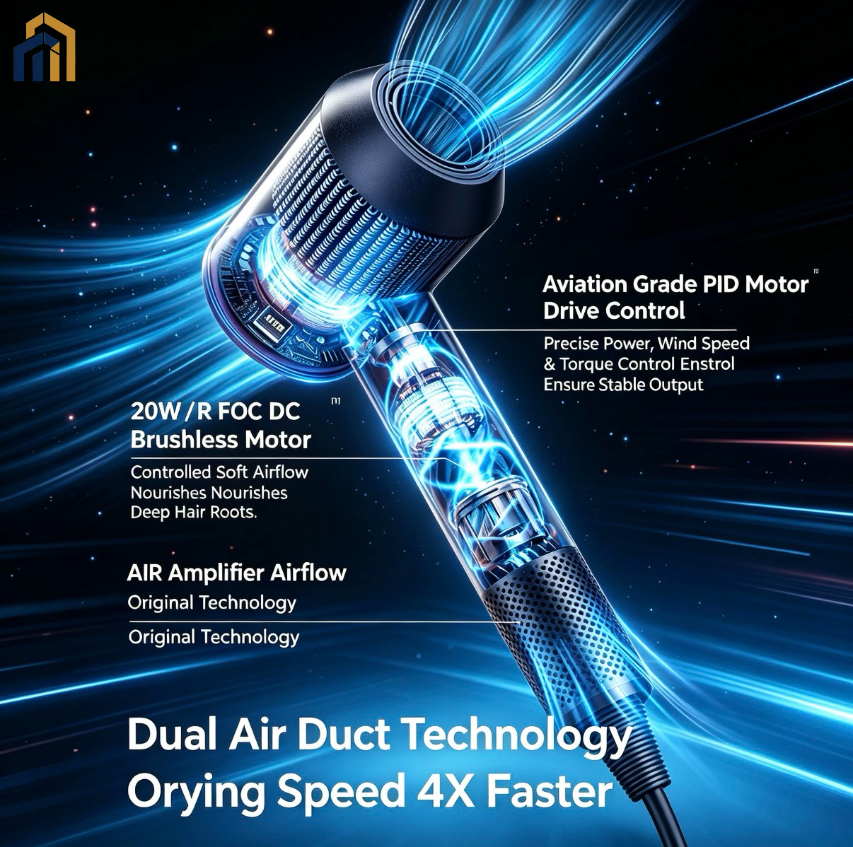 Professional High‑Speed Ionic Hair Dryer